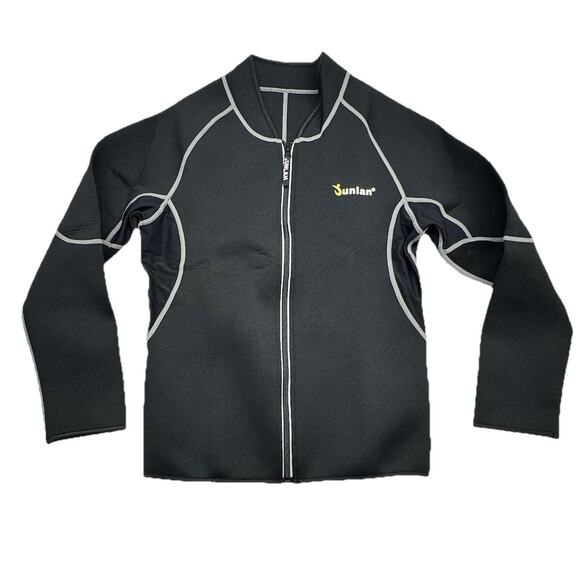 Junlan Neoprene Size L Weight Loss Sauna Workout Body Shaper Fitness Jacket - Picture 1 of 5